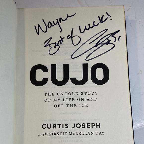 CUJO Book by Curtis Joseph -Autographed copy! - Picture 3 of 6